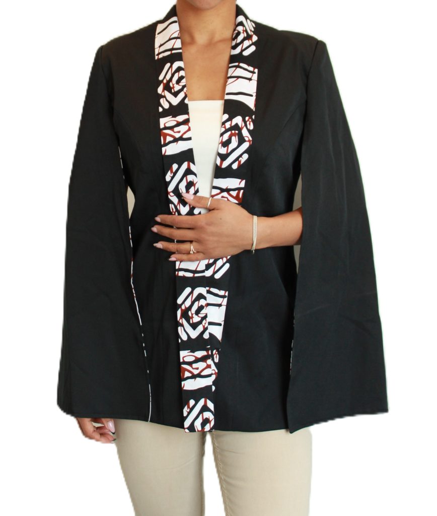 Afro Luxe Blazer – Tailoring and stitching detail