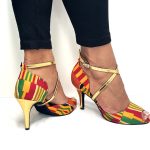 Queen Makeda heels side view – Mia Designs