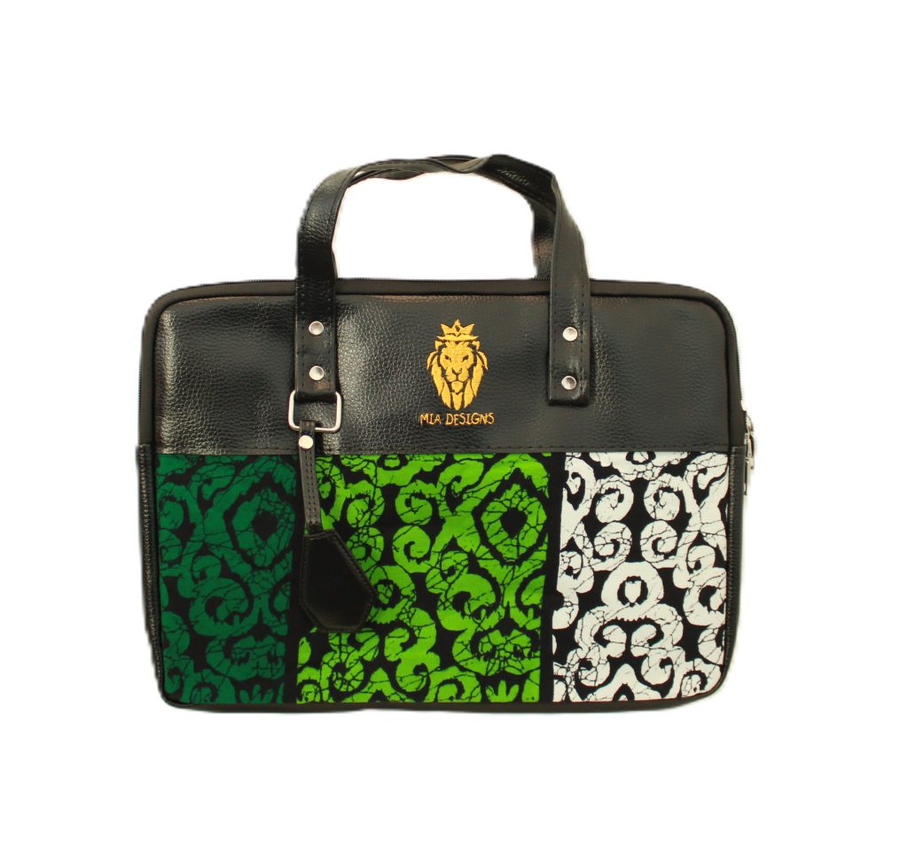 AfriTech unisex laptop bag handmade with African Wax fabric – Mia Designs