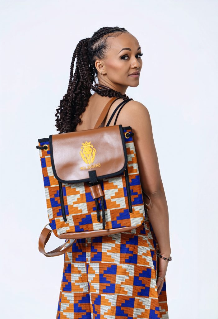 AfriBag Handmade African Wax Laptop Bag – front view