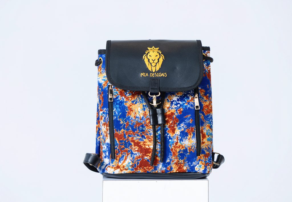 AfriBag Handmade African Wax Laptop Bag – front view