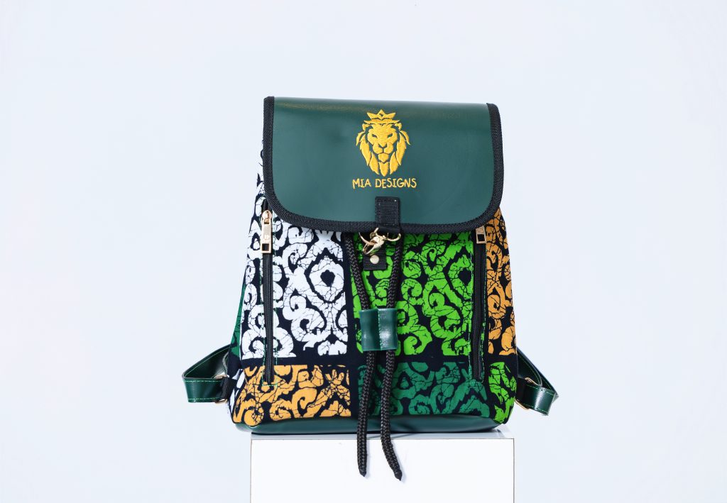AfriBag Handmade African Wax Laptop Bag – front view