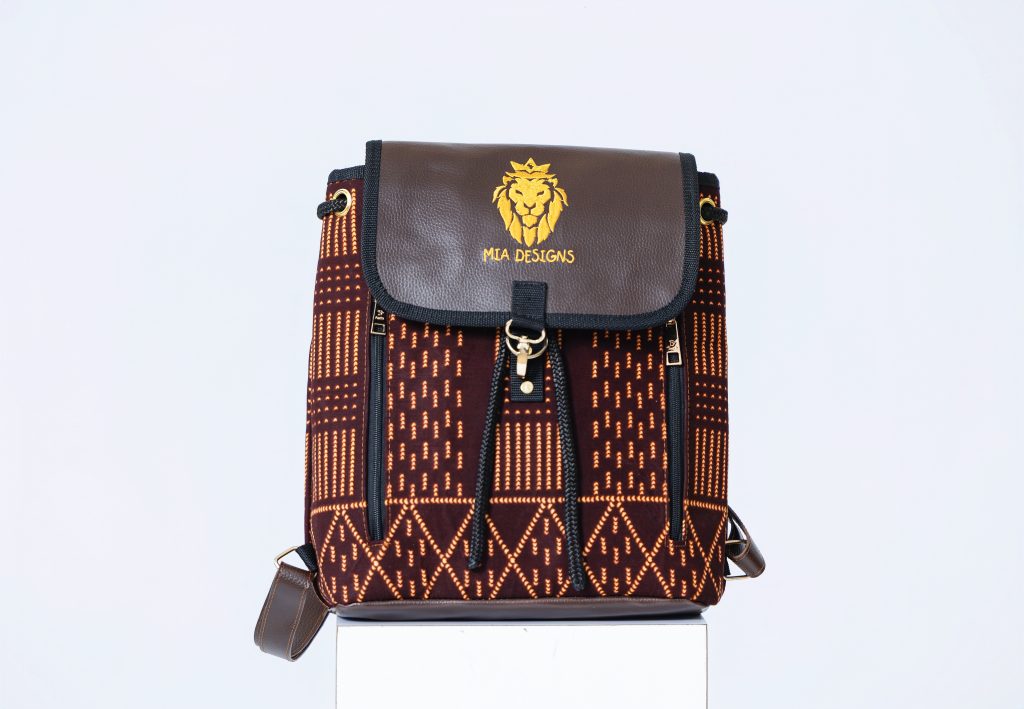 AfriBag Handmade African Wax Laptop Bag – front view