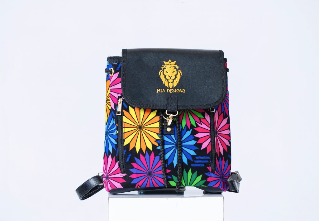 AfriBag Handmade African Wax Laptop Bag – front view