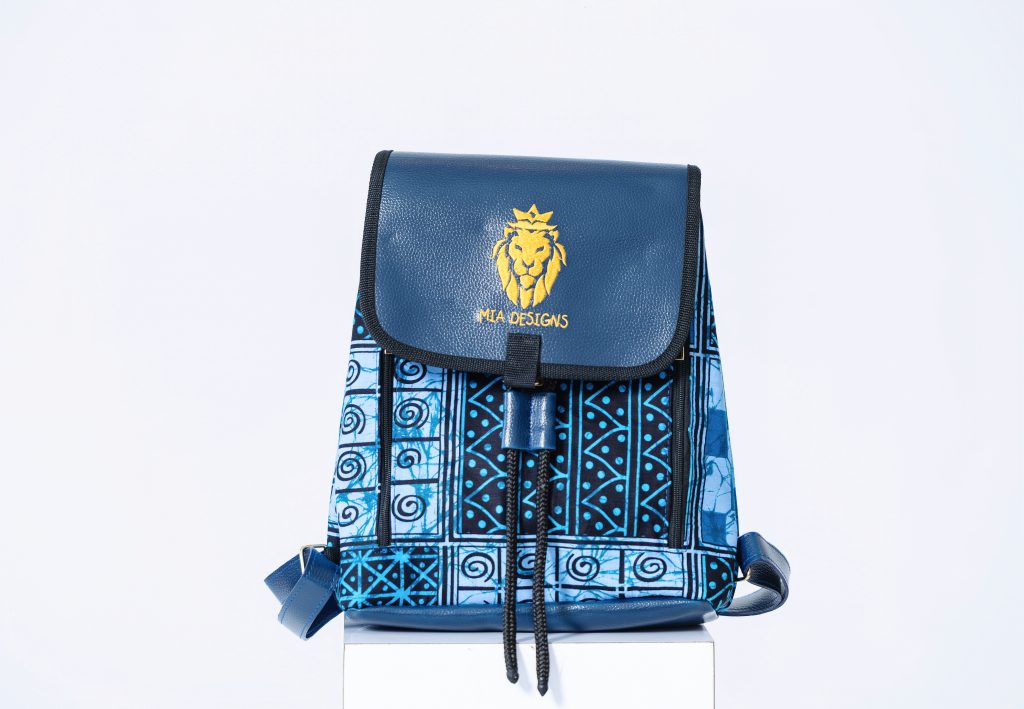 AfriBag Handmade African Wax Laptop Bag – front view