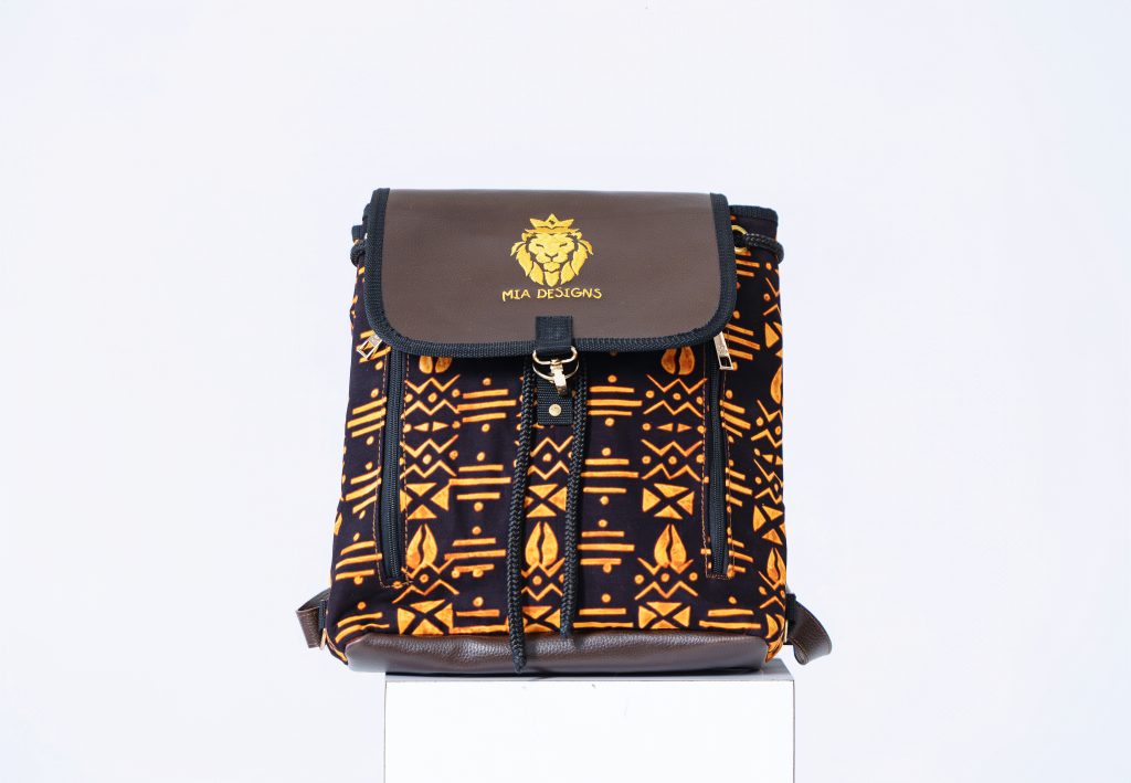 AfriBag Handmade African Wax Laptop Bag – front view